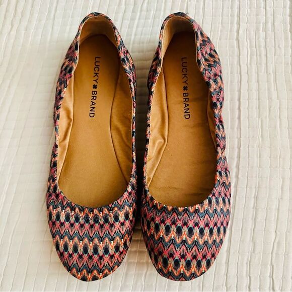 Lucky Brand Echo, Multicolor Ballet Flats. - Picture 1 of 7
